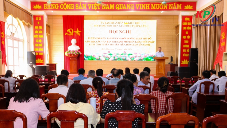 UBND xã Kiều Phú phối hợp tổ chức hội nghị tuyên truyền, phổ biến, tập huấn về Luật Thủ đô năm 2026 và các văn bản hướng dẫn thi hành- Ảnh 3.