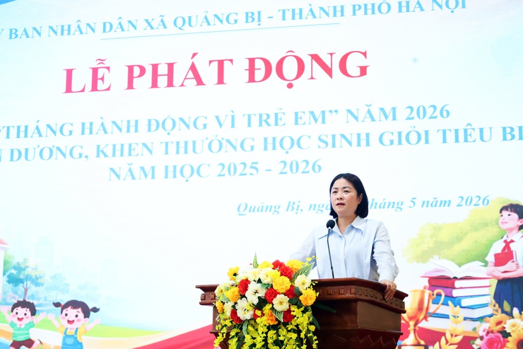 Quảng Bị: Phát động “Tháng hành động vì trẻ em” năm 2026, tuyên dương, khen thưởng học sinh giỏi tiêu biểu năm học 2025-2026- Ảnh 4.