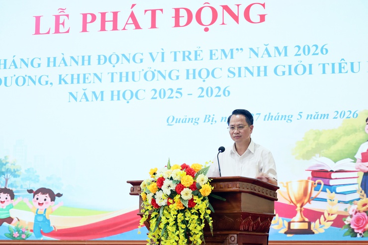 Quảng Bị: Phát động “Tháng hành động vì trẻ em” năm 2026, tuyên dương, khen thưởng học sinh giỏi tiêu biểu năm học 2025-2026- Ảnh 8.