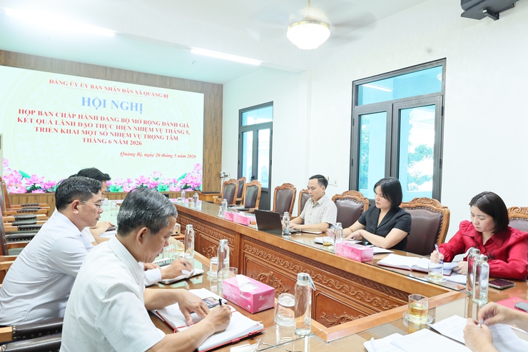 Đảng ủy UBND xã Quảng Bị tổ chức sinh hoạt chuyên đề và Hội nghị Ban chấp hành mở rộng- Ảnh 5.