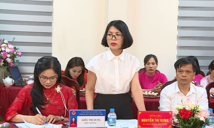 ĐỒNG CHÍ BÍ THƯ ĐẢNG ỦY XÃ DỰ VÀ LÀM VIỆC VỚI TRƯỜNG THCS THỊ TRẤN VỀ KẾT QUẢ NĂM HỌC 2025 – 2026- Ảnh 3.