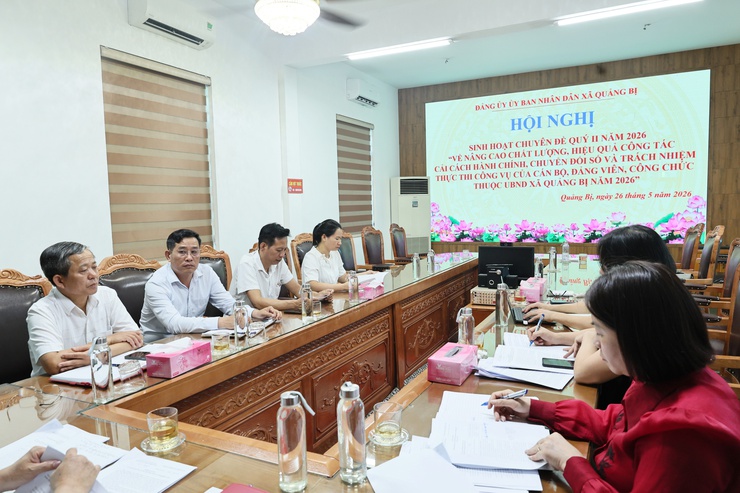 Đảng ủy UBND xã Quảng Bị tổ chức sinh hoạt chuyên đề và Hội nghị Ban chấp hành mở rộng- Ảnh 4.