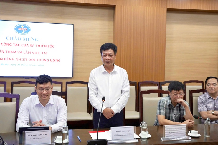 Hội nghị triển khai ký kết Biên bản ghi nhớ hợp tác giữa Trạm Y tế xã Thiên Lộc với Bệnh viện Bệnh Nhiệt đới Trung ương- Ảnh 7.