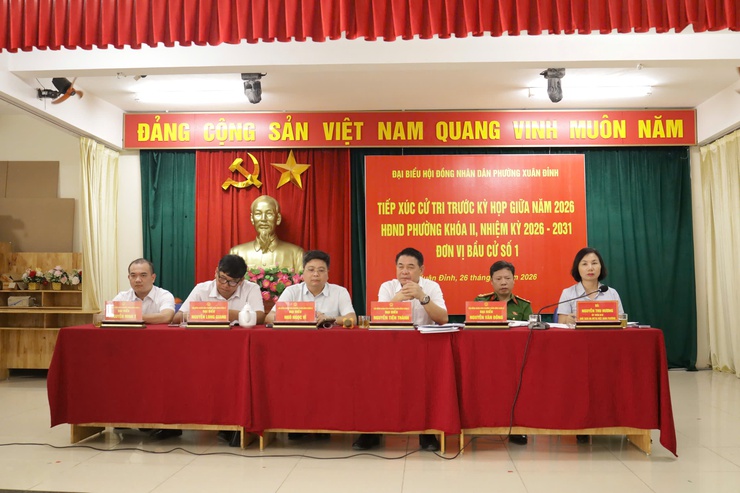 Phường Xuân Đỉnh: tổ đại biểu số 1 tiếp xúc cử tri trước kỳ họp giữa năm 2026- Ảnh 2.
