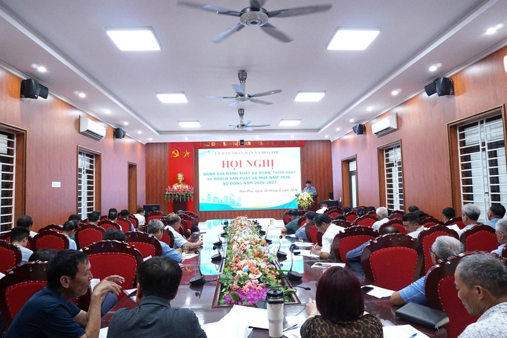 xã Hòa Phú: Hội nghị đánh giá năng suất vụ Xuân, triển khai kế hoạch sản xuất vụ Mùa năm 2026- Ảnh 4.