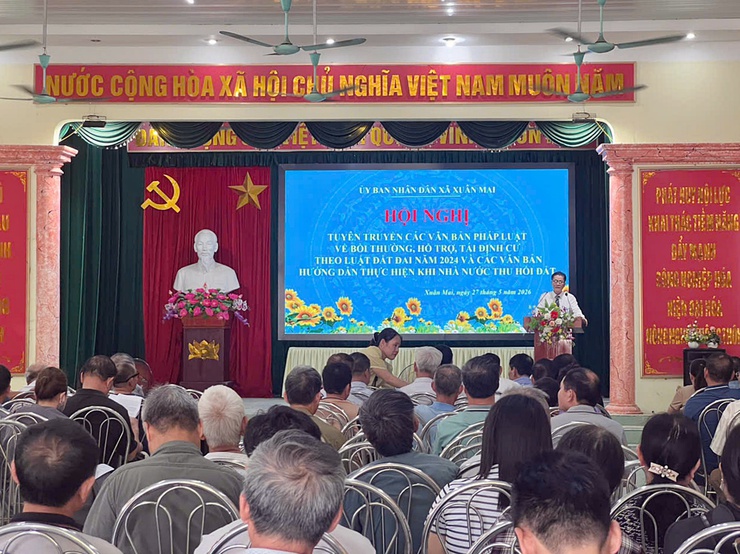 Xuân Mai tuyên truyền các văn bản pháp luật về bồi thường, hỗ trợ, tái định cư khi Nhà nước thu hồi đất cho người dân- Ảnh 2.