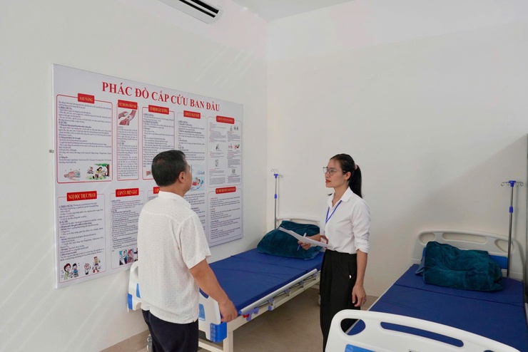 Xã Thiên Lộc tổ chức 2 đoàn kiểm tra cơ sở vật chất và thăm, động viên tại các điểm thi tuyển sinh vào lớp 10 THPT năm học 2026 – 2027- Ảnh 11.