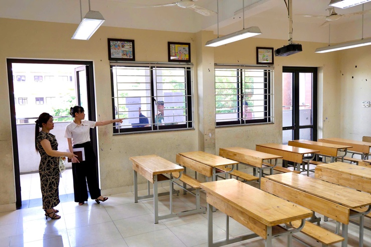 Xã Thiên Lộc tổ chức 2 đoàn kiểm tra cơ sở vật chất và thăm, động viên tại các điểm thi tuyển sinh vào lớp 10 THPT năm học 2026 – 2027- Ảnh 6.