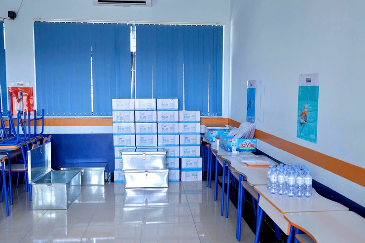 Xã Thiên Lộc tổ chức 2 đoàn kiểm tra cơ sở vật chất và thăm, động viên tại các điểm thi tuyển sinh vào lớp 10 THPT năm học 2026 – 2027- Ảnh 9.