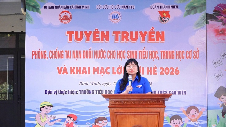 Xã Bình Minh tăng cường trang bị kỹ năng phòng, chống đuối nước cho trẻ em- Ảnh 1.