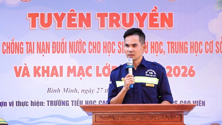 Xã Bình Minh tăng cường trang bị kỹ năng phòng, chống đuối nước cho trẻ em- Ảnh 4.