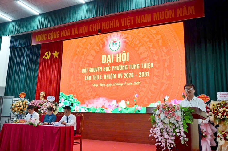 Đại hội Hội Khuyến học phường Tùng Thiện lần thứ I, nhiệm kỳ 2026–2031- Ảnh 2.