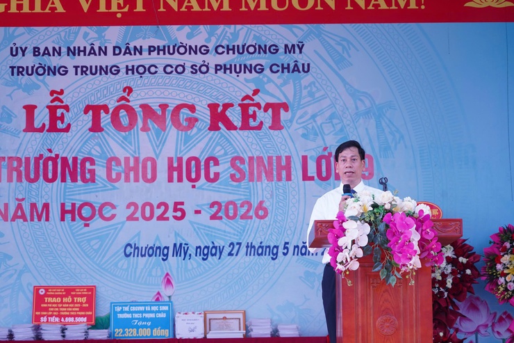 THCS Phụng Châu tổng kết năm học 2025-2026: Khẳng định chất lượng giáo dục toàn diện- Ảnh 4.