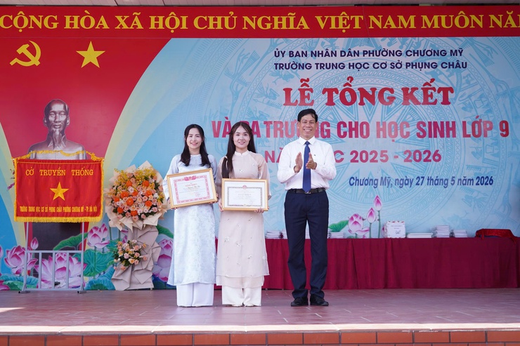 THCS Phụng Châu tổng kết năm học 2025-2026: Khẳng định chất lượng giáo dục toàn diện- Ảnh 11.