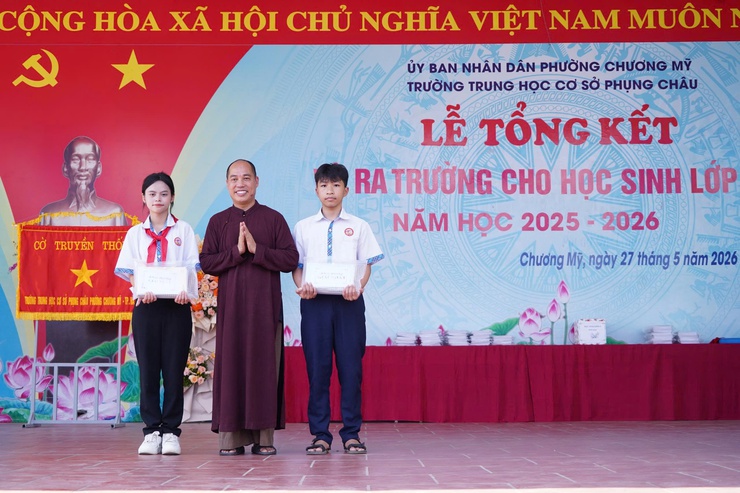 THCS Phụng Châu tổng kết năm học 2025-2026: Khẳng định chất lượng giáo dục toàn diện- Ảnh 14.