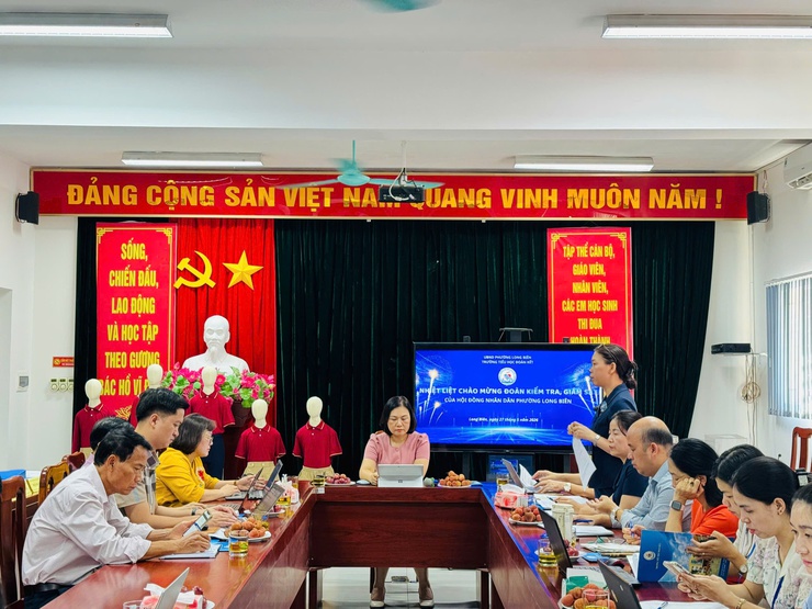 HĐND phường Long Biên giám sát công tác giáo dục tại Trường Tiểu học Đoàn Kết- Ảnh 2.