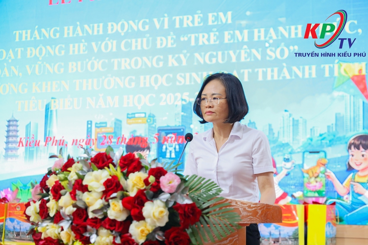 UBND xã Kiều Phú tổ chức Lễ phát động Tháng hành động vì trẻ em, khai mạc hoạt động hè và tuyên dương học sinh tiêu biểu năm học 2025 – 2026- Ảnh 7.