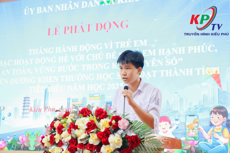 UBND xã Kiều Phú tổ chức Lễ phát động Tháng hành động vì trẻ em, khai mạc hoạt động hè và tuyên dương học sinh tiêu biểu năm học 2025 – 2026- Ảnh 16.