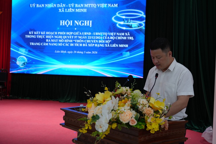 Ký kết chương trình phối hợp giữa UBND và Uỷ ban MTTQ xã hợp tác thực hiện Nghị quyết 57- Ảnh 1.