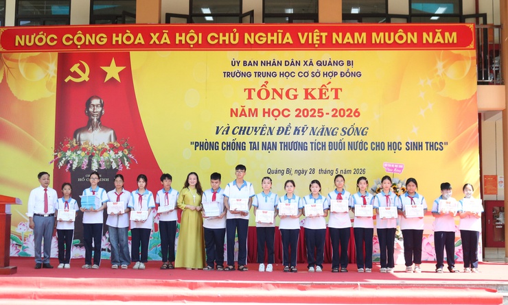 Trường THCS Hợp Đồng tổng kết năm học 2025-2026 và  Chuyên đề phòng, chống tai nạn thương tích cho học sinh- Ảnh 9.