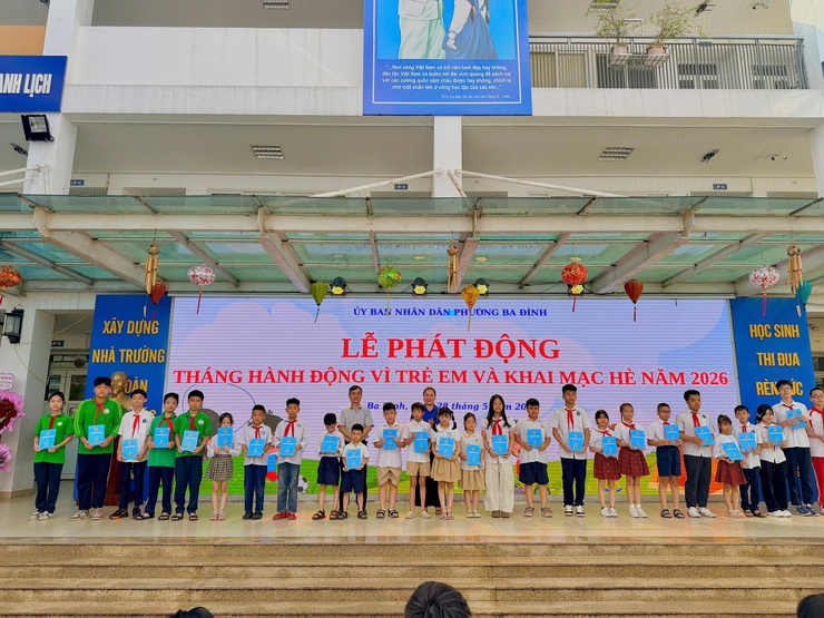 Phường Ba Đình phát động Tháng hành động vì trẻ em và khai mạc hè năm 2026- Ảnh 6.