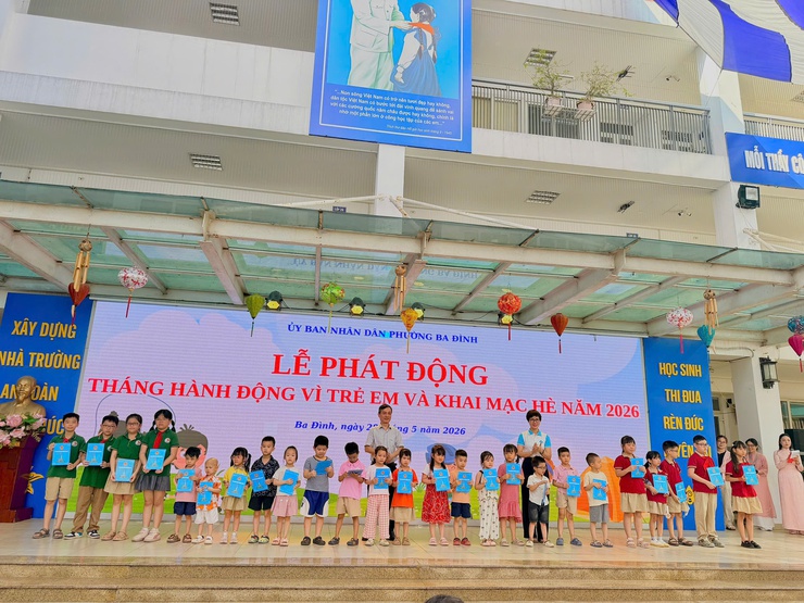 Phường Ba Đình phát động Tháng hành động vì trẻ em và khai mạc hè năm 2026- Ảnh 5.