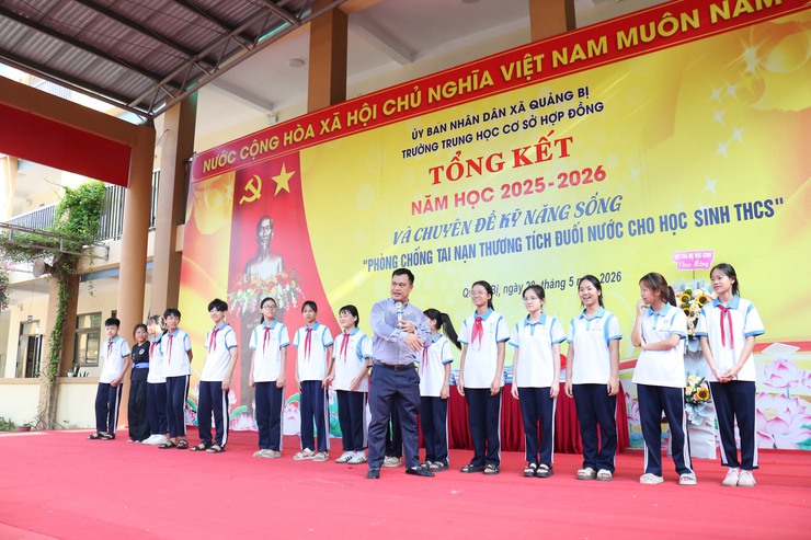 Trường THCS Hợp Đồng tổng kết năm học 2025-2026 và  Chuyên đề phòng, chống tai nạn thương tích cho học sinh- Ảnh 1.