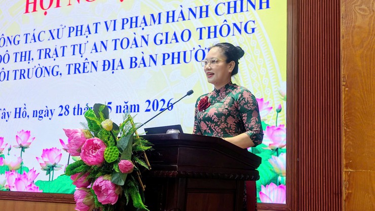 Hội nghị triển khai công tác xử phạt vi phạm hành chính về trật tự đô thị, trật tự an toàn giao thông và vệ sinh môi trường trên địa bàn phường- Ảnh 3.