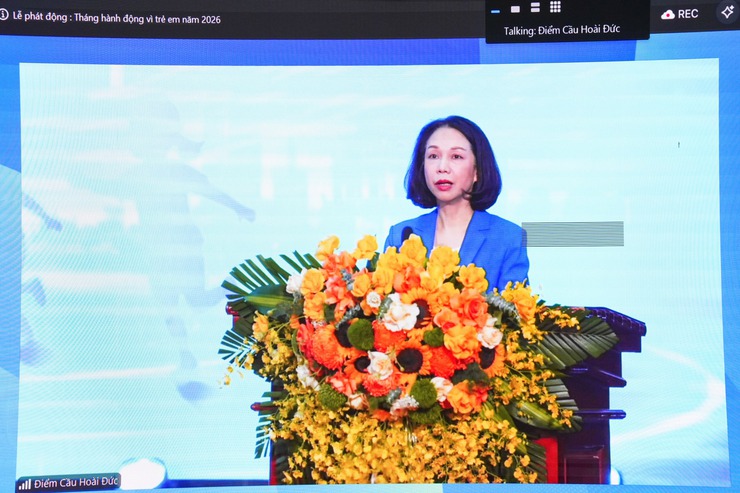 Thượng Phúc tham dự trực tuyến Lễ phát động Tháng hành động vì trẻ em năm 2026- Ảnh 1.