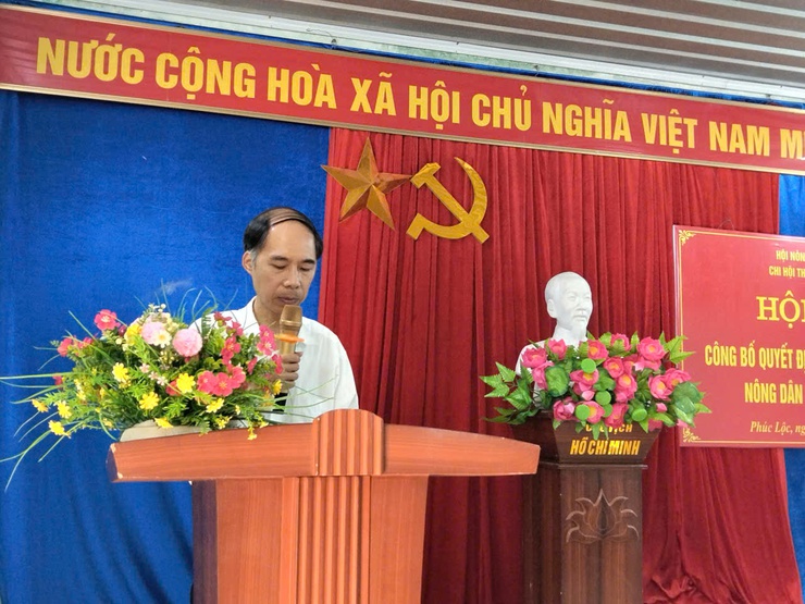 Hội Nông dân xã Phúc Lộc công bố Quyết định và ra mắt Câu lạc bộ Nông dân bảo vệ môi trường thôn Bãi Đồn, Bãi Cháy- Ảnh 4.