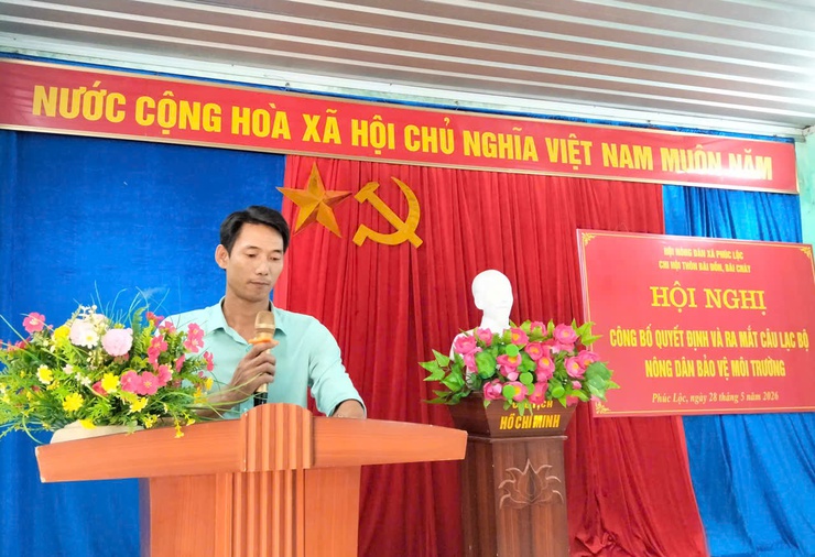 Hội Nông dân xã Phúc Lộc công bố Quyết định và ra mắt Câu lạc bộ Nông dân bảo vệ môi trường thôn Bãi Đồn, Bãi Cháy- Ảnh 5.