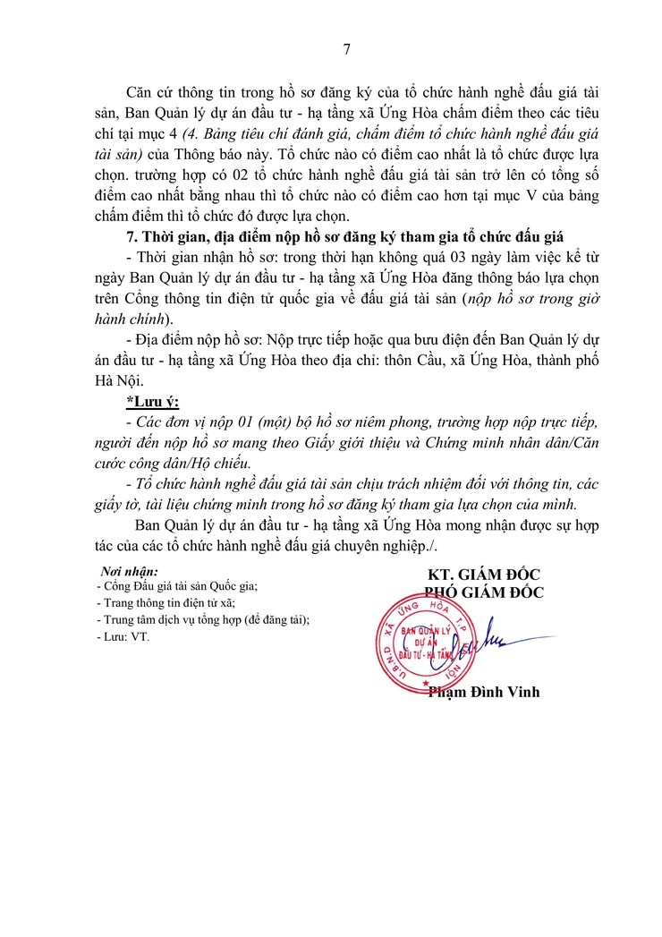 THÔNG BÁO LỰA CHỌN TỔ CHỨC ĐẤU GIÁ TÀI SẢN THỰC HIỆN ĐẤU GIÁ CHO THUÊ ĐẤT NÔNG NGHIỆP ĐỢT 2 NĂM 2026.- Ảnh 7.