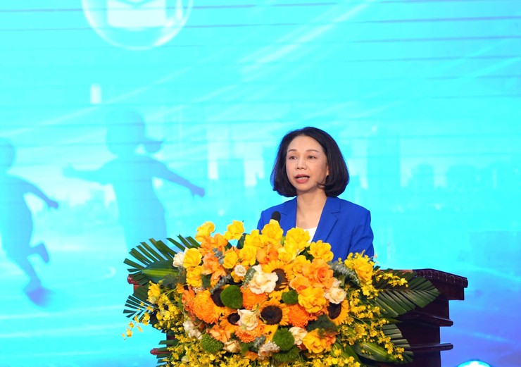 Hà Nội phát động Tháng hành động vì trẻ em năm 2026 với chủ đề: “Trẻ em hạnh phúc, an toàn, vững bước trong kỷ nguyên số”- Ảnh 4.