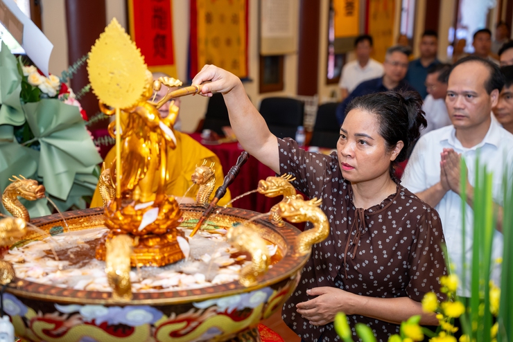 Lãnh đạo Đảng ủy, HĐND, UBND, UBMTTQ xã Mỹ Đức dự Đại lễ Phật đản Phật lịch 2570 tại chùa Diên Khánh, thôn Văn Giang, xã Mỹ Đức  - Ảnh 17.
