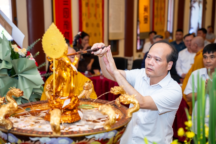 Lãnh đạo Đảng ủy, HĐND, UBND, UBMTTQ xã Mỹ Đức dự Đại lễ Phật đản Phật lịch 2570 tại chùa Diên Khánh, thôn Văn Giang, xã Mỹ Đức  - Ảnh 18.