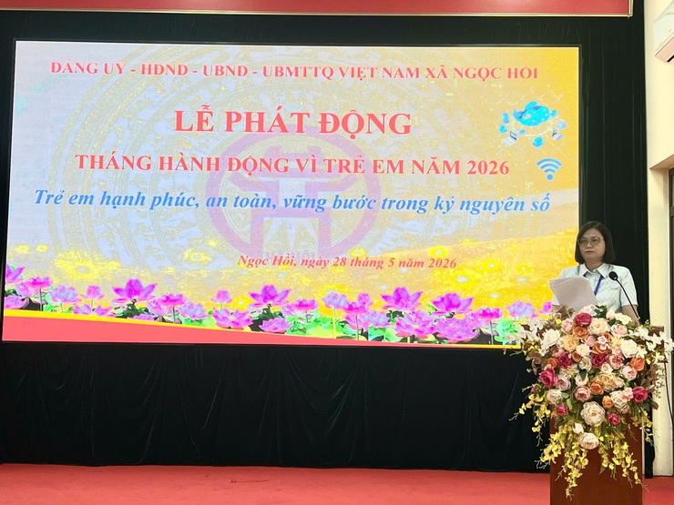 Lễ phát động Tháng hành động vì trẻ em năm 2026: Chung tay xây dựng môi trường an toàn, hạnh phúc cho trẻ em trong kỷ nguyên số- Ảnh 5.