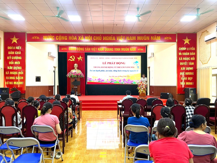 Lễ phát động Tháng hành động vì trẻ em năm 2026: Chung tay xây dựng môi trường an toàn, hạnh phúc cho trẻ em trong kỷ nguyên số- Ảnh 4.