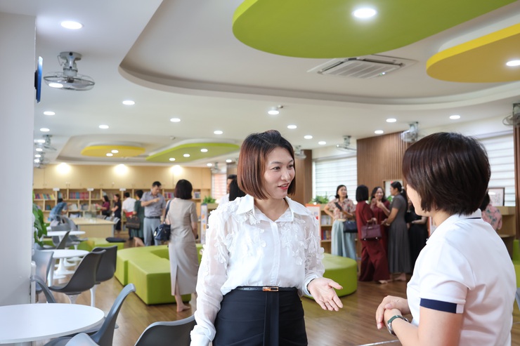 Phường Phúc Lợi đón đoàn công tác xã Hồng Vân tham quan, học tập kinh nghiệm mô hình giáo dục chất lượng cao- Ảnh 5.