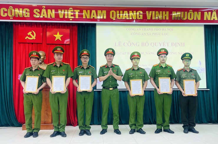 Công an xã Phúc Lộc tổ chức Lễ Công bố quyết định thăng cấp bậc hàm, nâng bậc lương năm 2026- Ảnh 5.