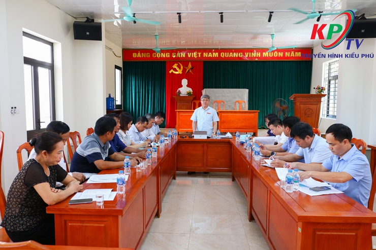 Ban Chỉ đạo thực hiện Quy chế dân chủ cơ sở xã Kiều Phú đã tổ chức hội nghị kiểm tra thực hiện QCDC ở cơ sở đợt 1 năm 2026 tại thôn Phú Mỹ- Ảnh 1.