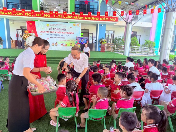 Phúc Thọ: Lãnh đạo xã dự lễ bế giảng năm học 2025 – 2026 tại các trường Tiểu học, Mầm non trên địa bàn- Ảnh 7.
