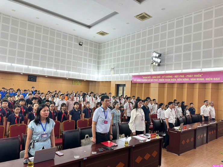 PHƯỜNG BỒ ĐỀ TỔ CHỨC LỄ PHÁT ĐỘNG THÁNG HÀNH ĐỘNG VÌ TRẺ EM VÀ KHAI MẠC HÈ NĂM 2026- Ảnh 1.
