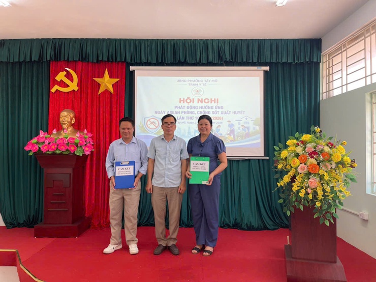 Phường Tây Mỗ phát động hưởng ứng Ngày ASEAN phòng, chống Sốt xuất huyết lần thứ 16- Ảnh 2.