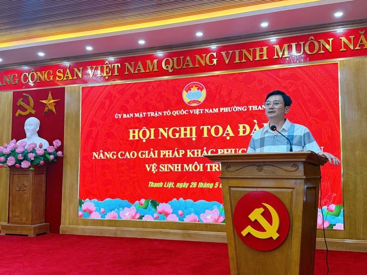 Phường Thanh Liệt tọa đàm nâng cao giải pháp khắc phục điểm nghẽn vệ sinh môi trường- Ảnh 8.