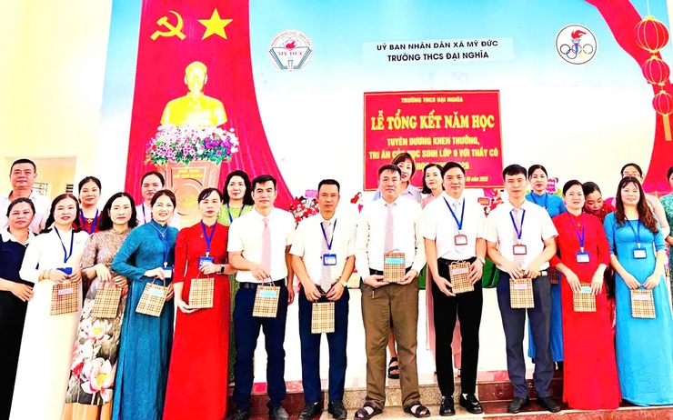 Trường THCS Đại Nghĩa tổ chức Lễ tổng kết năm học 2025 - 2026 và tri ân cho học sinh khối 9- Ảnh 7.
