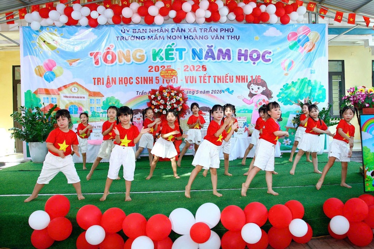 Lễ tổng kết năm học tại trường mầm non Hoàng Văn Thụ- Ảnh 6.