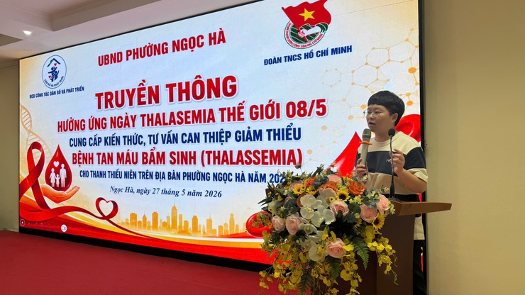 Phường Ngọc Hà truyền thông hưởng ứng Ngày THALASSEMIA thế giới- Ảnh 3.