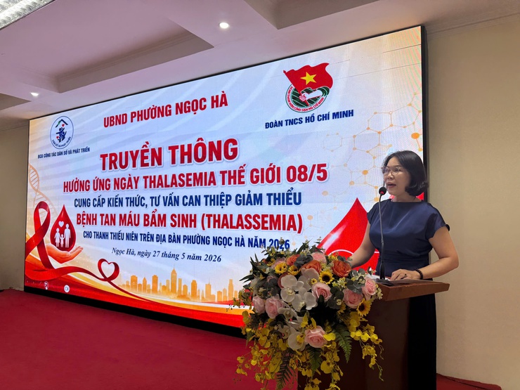 Phường Ngọc Hà truyền thông hưởng ứng Ngày THALASSEMIA thế giới- Ảnh 2.