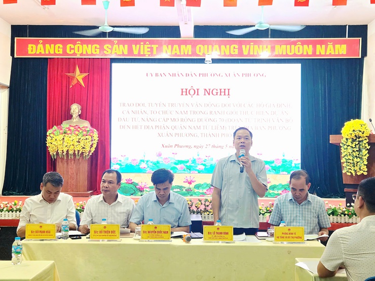 Phường Xuân Phương: Tăng cường tuyên truyền, tạo đồng thuận thực hiện Dự án đường 70 vì sự phát triển của địa phương- Ảnh 4.