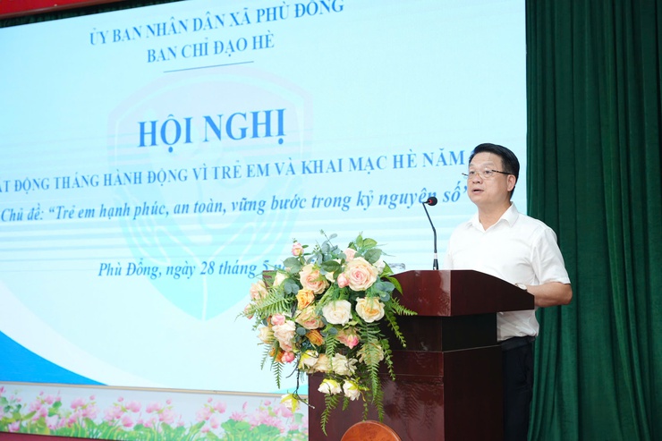 UBND xã Phù Đổng phát động Tháng hành động vì trẻ em- Ảnh 2.